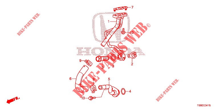 OIL PIPE OF TURBOCHARGER (DIESEL) for Honda CIVIC TOURER DIESEL 1.6 COMFORT 5 Doors 6 speed manual 2015