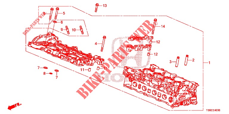 CYLINDER HEAD COVER (DIESEL) for Honda CIVIC TOURER DIESEL 1.6 EXECUTIVE 5 Doors 6 speed manual 2015