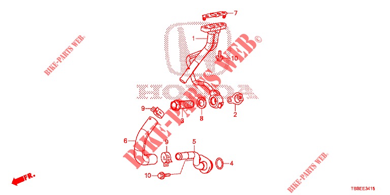 OIL PIPE OF TURBOCHARGER (DIESEL) for Honda CIVIC TOURER DIESEL 1.6 EXECUTIVE 5 Doors 6 speed manual 2015