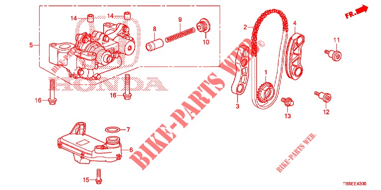 OIL PUMP (DIESEL) for Honda CIVIC TOURER DIESEL 1.6 EXECUTIVE 5 Doors 6 speed manual 2015