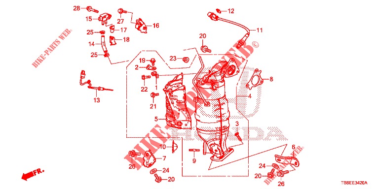 TORQUE CONVERTER (DIESEL) (1) for Honda CIVIC TOURER DIESEL 1.6 EXECUTIVE 5 Doors 6 speed manual 2015