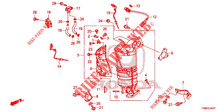 TORQUE CONVERTER (DIESEL) (2) for Honda CIVIC TOURER DIESEL 1.6 EXECUTIVE 5 Doors 6 speed manual 2015