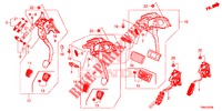 PEDAL (LH) for Honda CIVIC TOURER 1.8 COMFORT 5 Doors 6 speed manual 2015