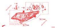 HEADLIGHT  for Honda CIVIC TOURER 1.8 COMFORT 5 Doors 5 speed automatic 2015