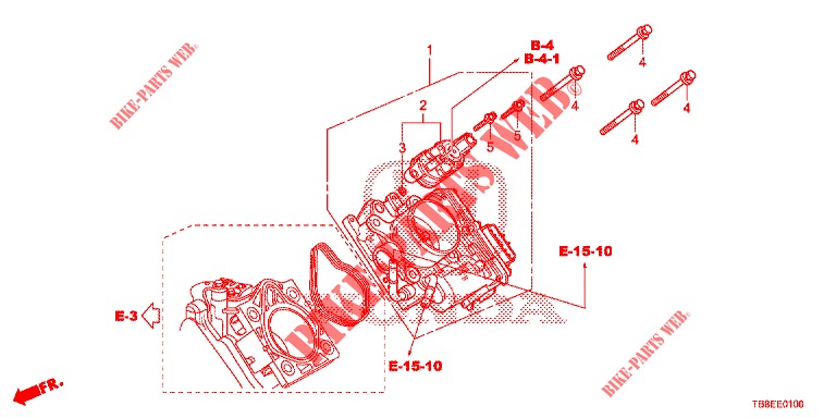 THROTTLE BODY ('84,'85)  for Honda CIVIC TOURER 1.8 COMFORT 5 Doors 5 speed automatic 2015