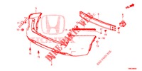REAR BUMPER  for Honda CIVIC TOURER 1.8 EXECUTIVE NAVI 5 Doors 6 speed manual 2015