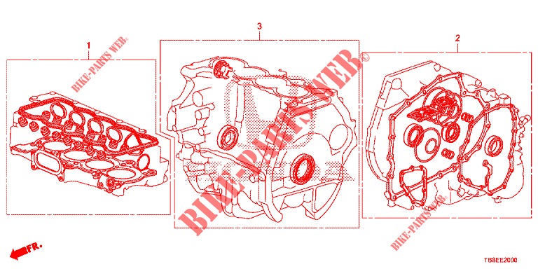 GASKET KIT/ TRANSMISSION ASSY.  for Honda CIVIC TOURER 1.8 EXECUTIVE 5 Doors 6 speed manual 2015