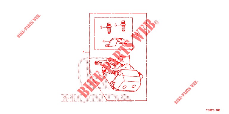 KEY CYLINDER COMPONENTS (INTELLIGENT) for Honda CIVIC TOURER 1.8 EXECUTIVE 5 Doors 6 speed manual 2015