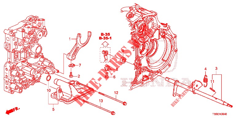 SHIFT FORK/SETTING SCREW  for Honda CIVIC TOURER 1.8 EXECUTIVE 5 Doors 6 speed manual 2015
