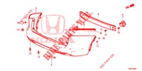 REAR BUMPER  for Honda CIVIC TOURER 1.8 EXECUTIVE 5 Doors 5 speed automatic 2015