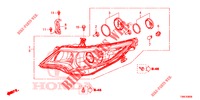 HEADLIGHT  for Honda CIVIC TOURER 1.8 LIFESTYLE 5 Doors 6 speed manual 2015
