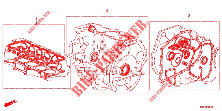 GASKET KIT/ TRANSMISSION ASSY.  for Honda CIVIC TOURER 1.8 LIFESTYLE 5 Doors 5 speed automatic 2015