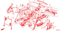 TRUNK SIDE LINING  for Honda CIVIC TOURER DIESEL 1.6 STYLE NAVI 5 Doors 6 speed manual 2016