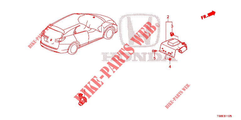 GPS ANTENNA / CAMERA REAR VIEW for Honda CIVIC TOURER DIESEL 1.6 EXECUTIVE 5 Doors 6 speed manual 2016