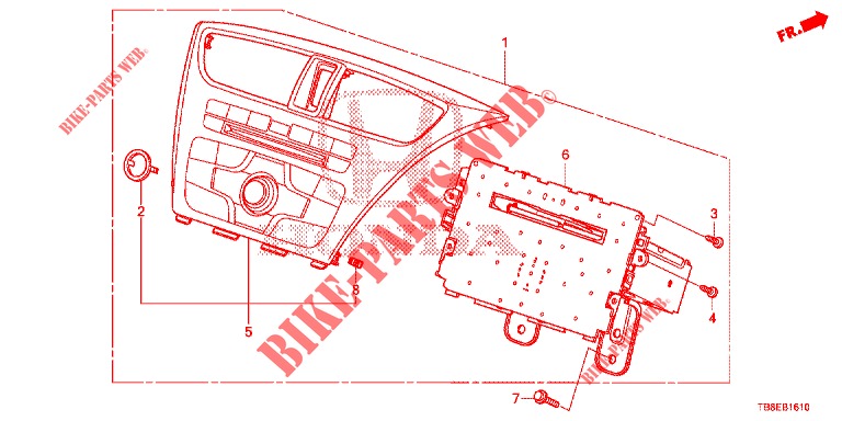 AUDIO UNIT (1) for Honda CIVIC TOURER 1.8 COMFORT 5 Doors 6 speed manual 2016