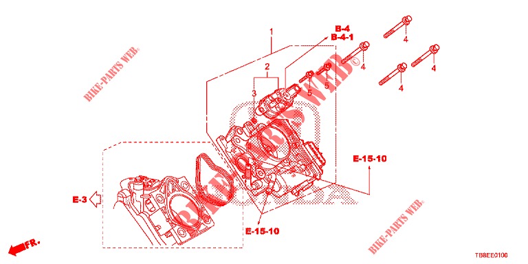 THROTTLE BODY ('84,'85)  for Honda CIVIC TOURER 1.8 EXECUTIVE NAVI 5 Doors 5 speed automatic 2016