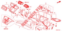 INSTRUMENT GARNISH (COTE DE PASSAGER) (LH) for Honda CIVIC TOURER 1.8 EXECUTIVE 5 Doors 5 speed automatic 2016