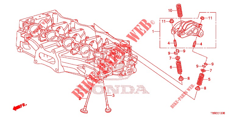 VALVE/ROCKER ARM  for Honda CIVIC TOURER 1.8 LIFESTYLE 5 Doors 5 speed automatic 2016