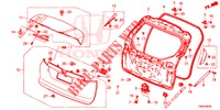TAILGATE PANEL (2D)  for Honda CIVIC TOURER DIESEL 1.6 ELEGANCE 5 Doors 6 speed manual 2017