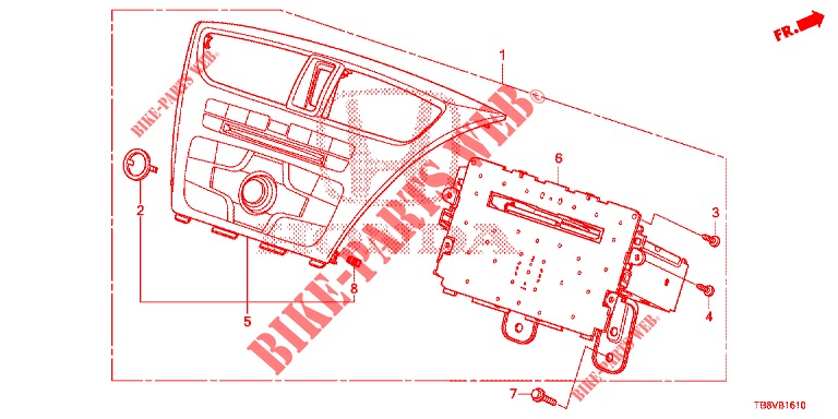 AUDIO UNIT (1) for Honda CIVIC TOURER DIESEL 1.6 ELEGANCE 5 Doors 6 speed manual 2017
