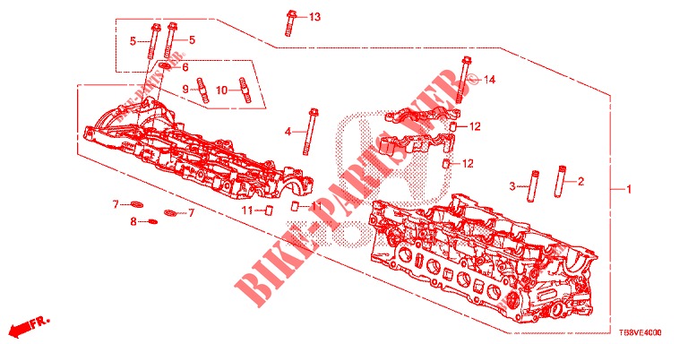 CYLINDER HEAD COVER (DIESEL) for Honda CIVIC TOURER DIESEL 1.6 ELEGANCE 5 Doors 6 speed manual 2017