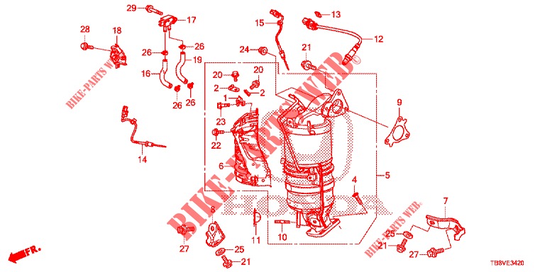 TORQUE CONVERTER (DIESEL) for Honda CIVIC TOURER DIESEL 1.6 ELEGANCE 5 Doors 6 speed manual 2017