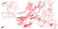 FRONT SEAT/SEATBELTS (D.) (1) for Honda CIVIC TOURER DIESEL 1.6 ELEGANCE L 5 Doors 6 speed manual 2017