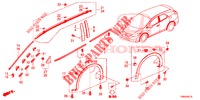 MOLDING/PROTECTOR  for Honda CIVIC TOURER DIESEL 1.6 ELEGANCE L 5 Doors 6 speed manual 2017