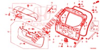 TAILGATE PANEL (2D)  for Honda CIVIC TOURER DIESEL 1.6 ELEGANCE L 5 Doors 6 speed manual 2017