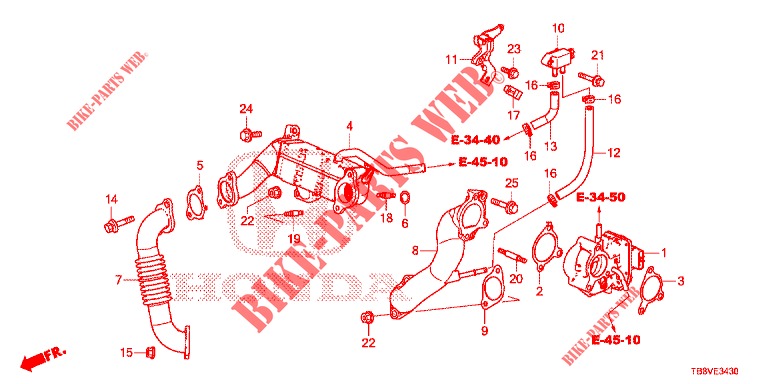 LOW PRESSURE VALVE (DIESEL) for Honda CIVIC TOURER DIESEL 1.6 SPORT NAVI 5 Doors 6 speed manual 2017