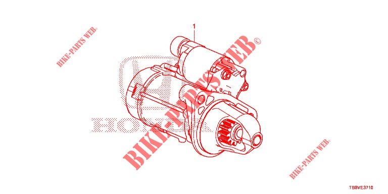 STARTER MOTOR (DIESEL) (DENSO) for Honda CIVIC TOURER DIESEL 1.6 SPORT NAVI 5 Doors 6 speed manual 2017