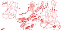 FRONT SEAT/SEATBELTS (D.) (1) for Honda CIVIC TOURER DIESEL 1.6 EXECUTIVE 5 Doors 6 speed manual 2017