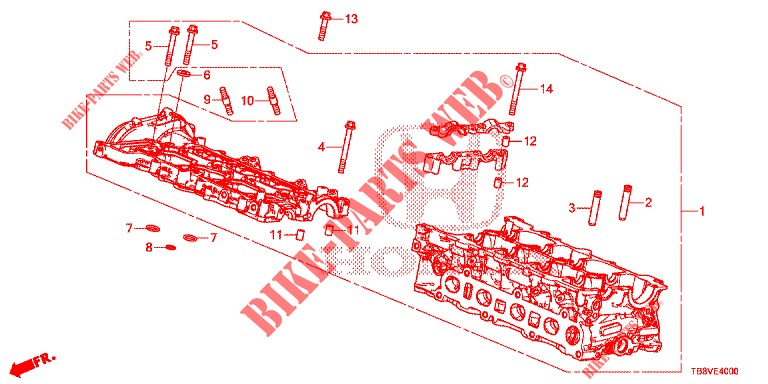 CYLINDER HEAD COVER (DIESEL) for Honda CIVIC TOURER DIESEL 1.6 LIFSTYLE 5 Doors 6 speed manual 2017