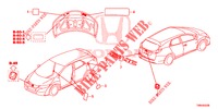 EMBLEMS/CAUTION LABELS  for Honda CIVIC TOURER DIESEL 1.6 S 5 Doors 6 speed manual 2017