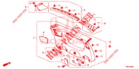 TAILGATE LINING/ REAR PANEL LINING (2D)  for Honda CIVIC TOURER DIESEL 1.6 S 5 Doors 6 speed manual 2017