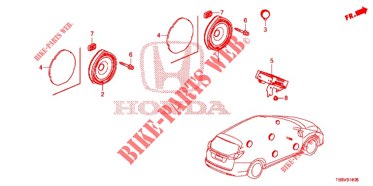 ANTENNA/SPEAKER  for Honda CIVIC TOURER DIESEL 1.6 S 5 Doors 6 speed manual 2017