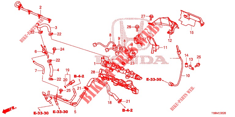FUEL RAIL/HIGH PRESSURE P UMP (DIESEL) for Honda CIVIC TOURER DIESEL 1.6 S 5 Doors 6 speed manual 2017