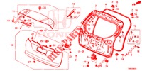 TAILGATE PANEL (2D)  for Honda CIVIC TOURER 1.8 COMFORT 5 Doors 6 speed manual 2017