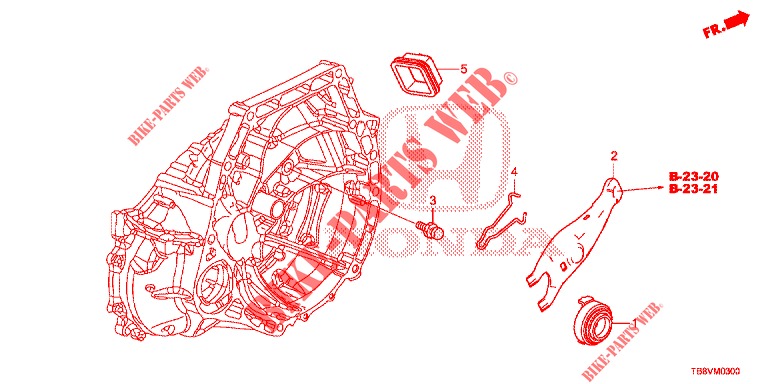 CLUTCH RELEASE  for Honda CIVIC TOURER 1.8 COMFORT 5 Doors 6 speed manual 2017