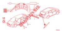 EMBLEMS/CAUTION LABELS  for Honda CIVIC TOURER 1.8 COMFORT 5 Doors 5 speed automatic 2017