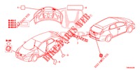 EMBLEMS/CAUTION LABELS  for Honda CIVIC TOURER 1.8 EXECUTIVE NAVI 5 Doors 6 speed manual 2017