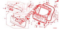 TAILGATE PANEL (2D)  for Honda CIVIC TOURER 1.8 EXECUTIVE NAVI 5 Doors 6 speed manual 2017