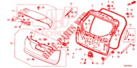 TAILGATE PANEL (2D)  for Honda CIVIC TOURER 1.8 ELEGANCE L 5 Doors 6 speed manual 2017