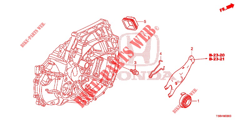 CLUTCH RELEASE  for Honda CIVIC TOURER 1.8 ELEGANCE L 5 Doors 6 speed manual 2017
