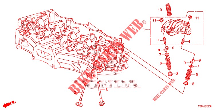VALVE/ROCKER ARM  for Honda CIVIC TOURER 1.8 ELEGANCE L 5 Doors 6 speed manual 2017