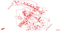 TAILGATE LINING/ REAR PANEL LINING (2D)  for Honda CIVIC TOURER 1.8 ELEGANCE S 5 Doors 6 speed manual 2017