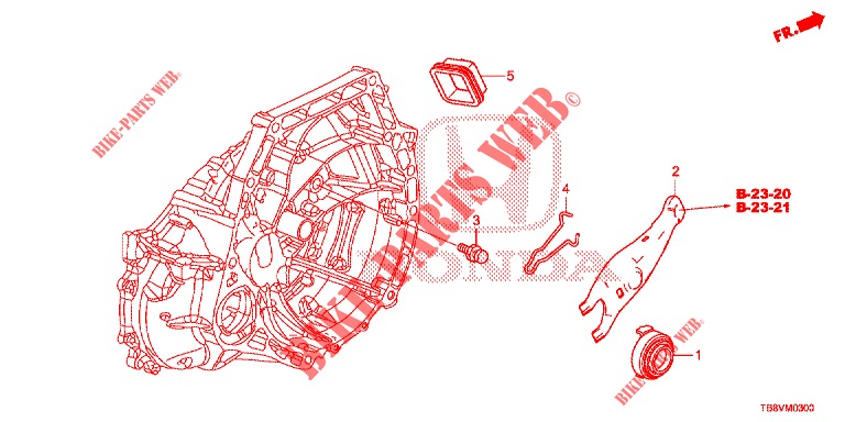 CLUTCH RELEASE  for Honda CIVIC TOURER 1.8 ELEGANCE S 5 Doors 6 speed manual 2017