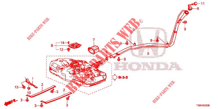 FUEL FILLER PIPE  for Honda CIVIC TOURER 1.8 ELEGANCE S 5 Doors 6 speed manual 2017