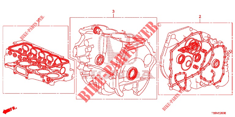 GASKET KIT/ TRANSMISSION ASSY.  for Honda CIVIC TOURER 1.8 ELEGANCE S 5 Doors 6 speed manual 2017