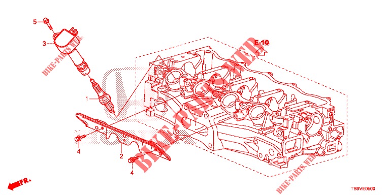 PLUG HOLE COIL  for Honda CIVIC TOURER 1.8 ELEGANCE S 5 Doors 6 speed manual 2017